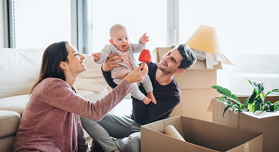 Family Parents playing with baby
