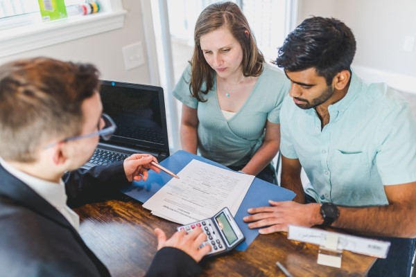 Couple Renewing Mortgage Couple Renewing Mortgage